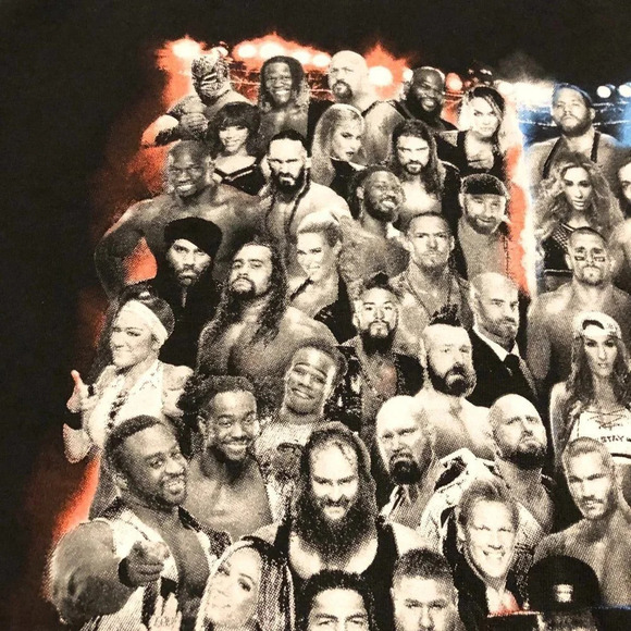 WWE LIVE Wrestling Black Mens T Shirt Size M - Picture 4 of 16
